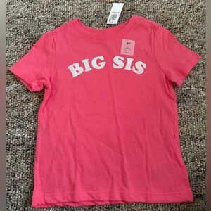 Old Navy Pink 'Big Sis' Kids T-Shirt